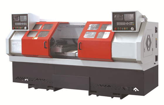 Dubbele ascnc draaibankmachine, horizontale hoofd inpassende machine 2
